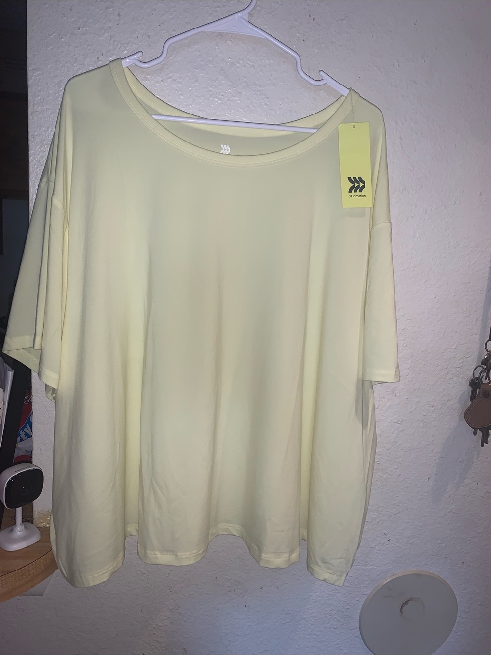 all in motion Light Yellow Oversized Women’s Top